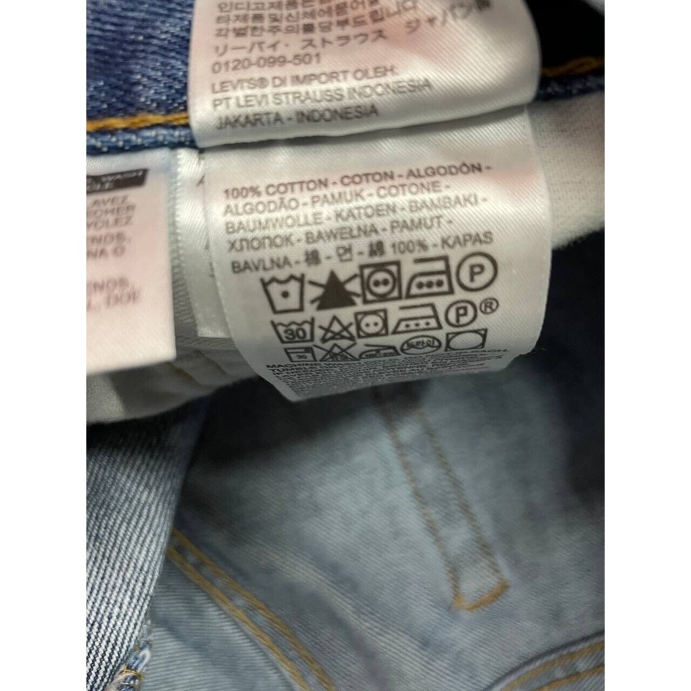 Levis 505 Straight Jeans Mens 36X30 Blue Denim Medium Wash Casual‎ - Picture 4 of 8